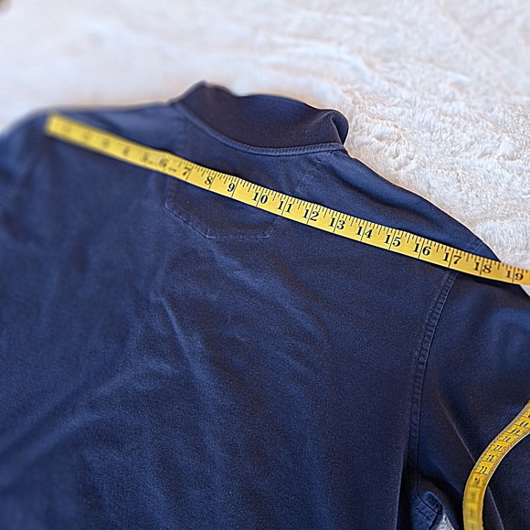 Robert Graham Embroidered Skull with Rose Navy Cotton Polo Shirt Men Size Large - Picture 15 of 16